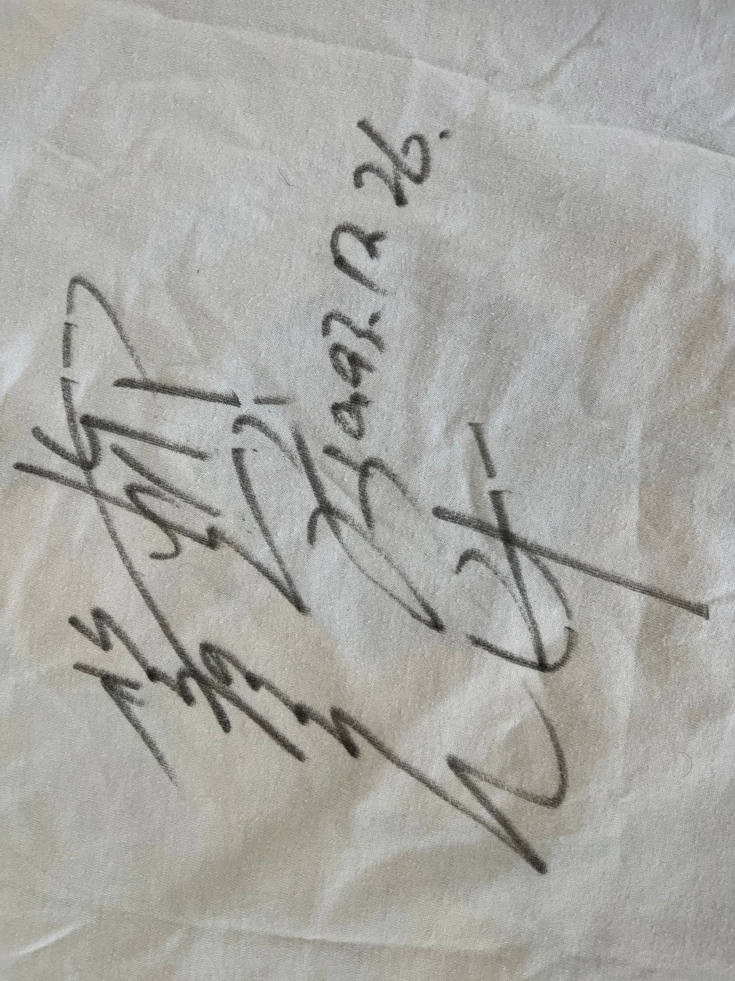 1992 NJPW Masahiro Chono NWA World Heavyweight Champion signed on the back (1993 signature)